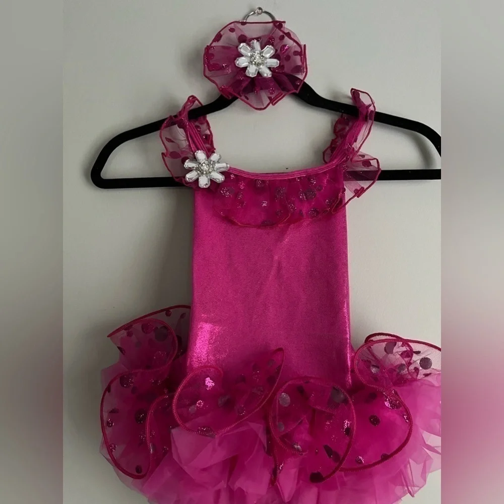 Curtain Call Dance/Ballerina Costumes Fushia Pink childs size CME - Hair Clip